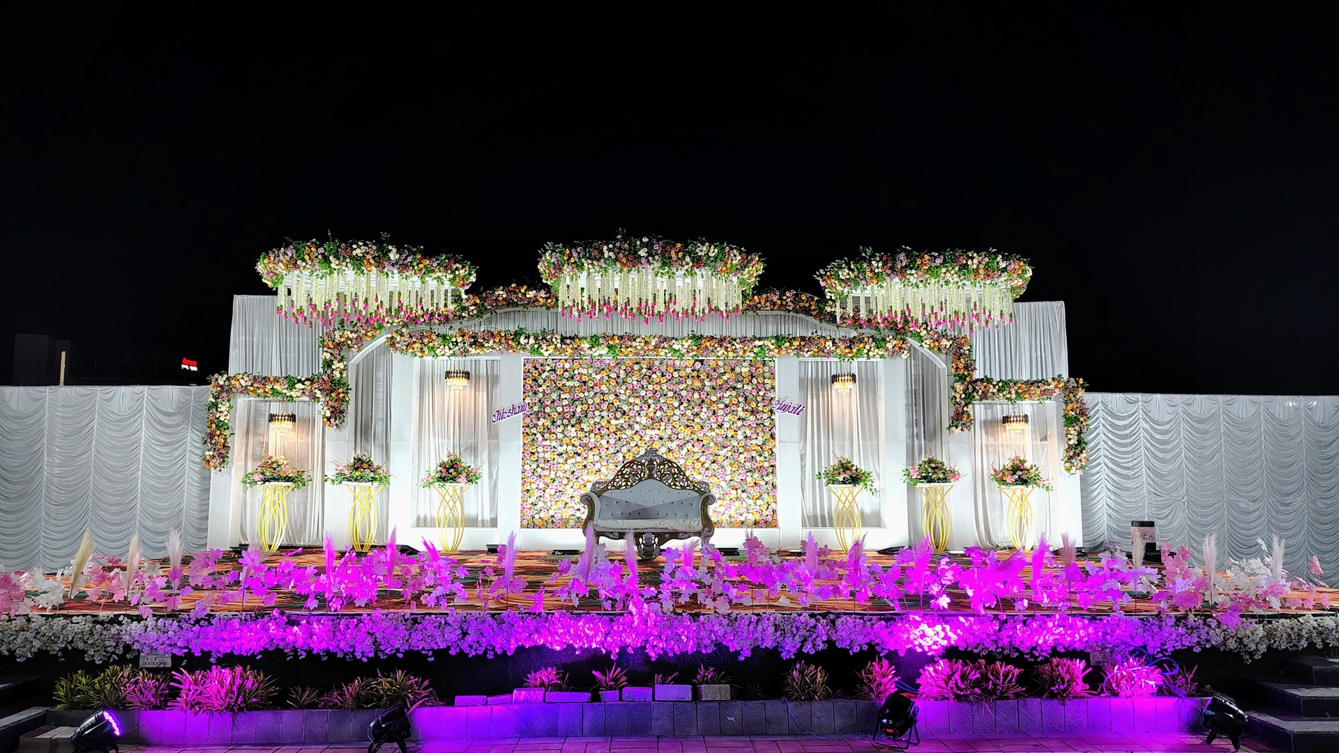 Wedding stage decoration